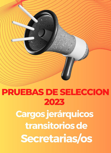 PRUEBAS DE SELECCION 2023 - SECRETARIAS/OS