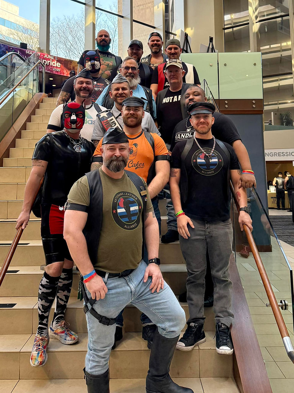 Eye-level view of a veteran saluting during a 4th of July celebration