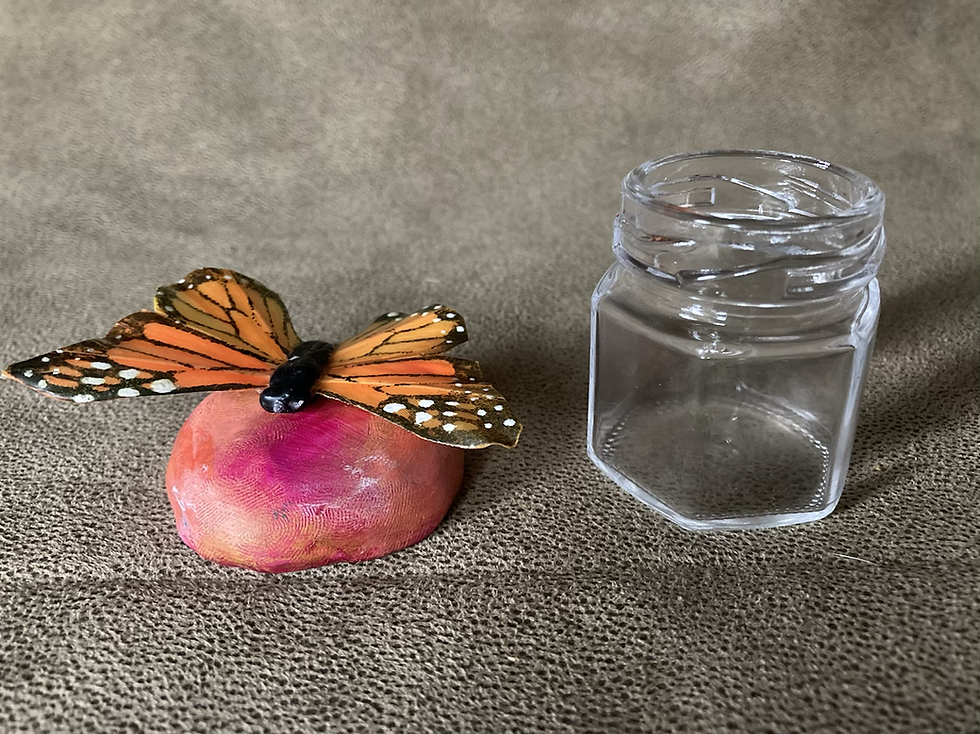 Thumbnail: Tiny Orange Butterfly jar