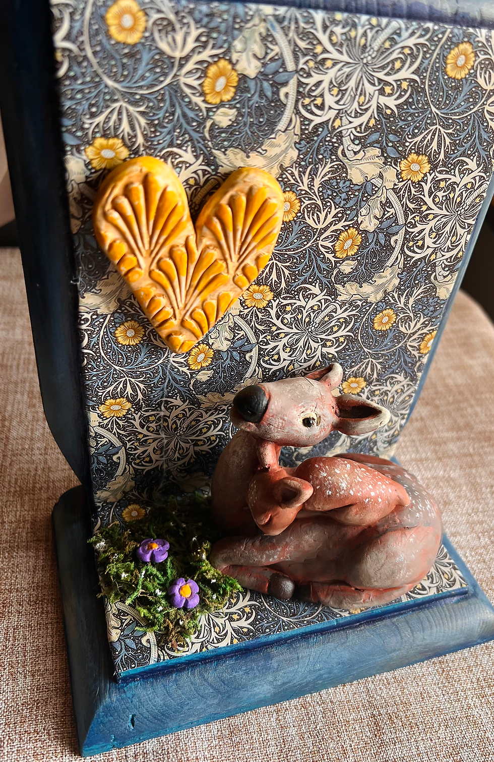 Thumbnail: John and Anni - Handmade Woodland Bookends