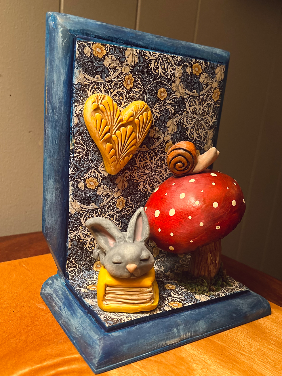 Thumbnail: John and Anni - Handmade Woodland Bookends