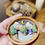 Thumbnail: Anni and John - Moonlit Mountain River Scene Clay Ornament 
