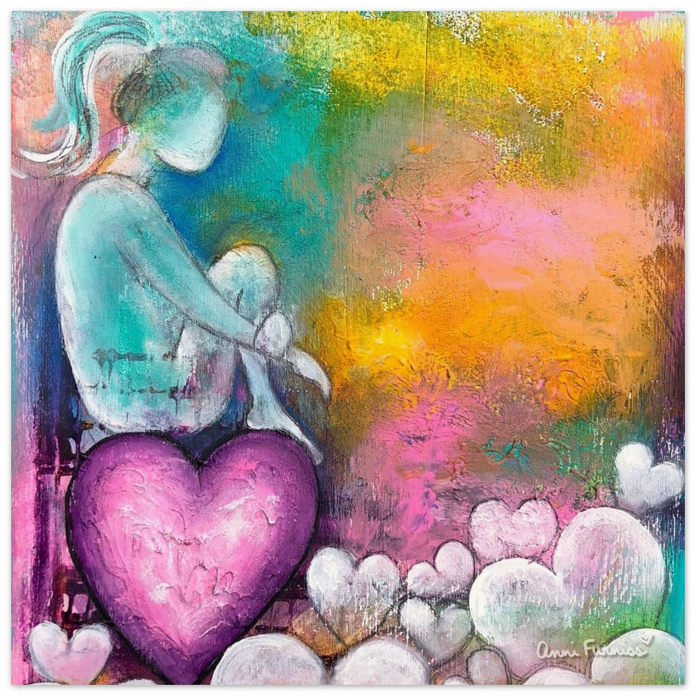 Museum-Quality Matte Print 10" x 10″ "Lean Into Love"