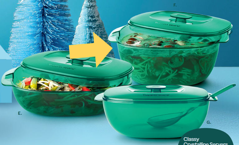 Classy Crystalline Servers - Soup Server - Trans Pure Alpine - 2.7L