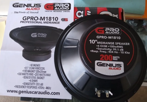 Miniatura: Medio Bajo Genius Audio 10" Gpro-M1810