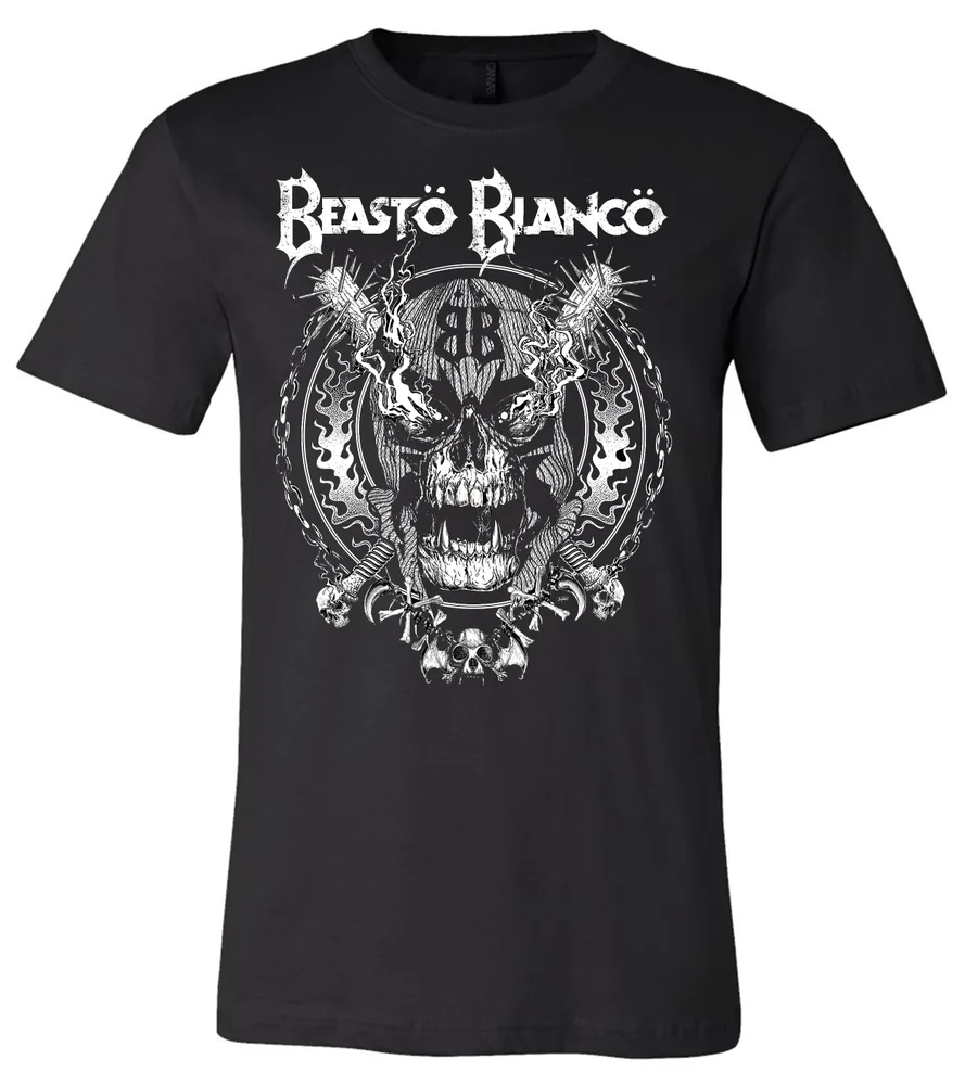 Thumbnail: Men T-Shirt - Beastö Blancö - "Skull Bats"