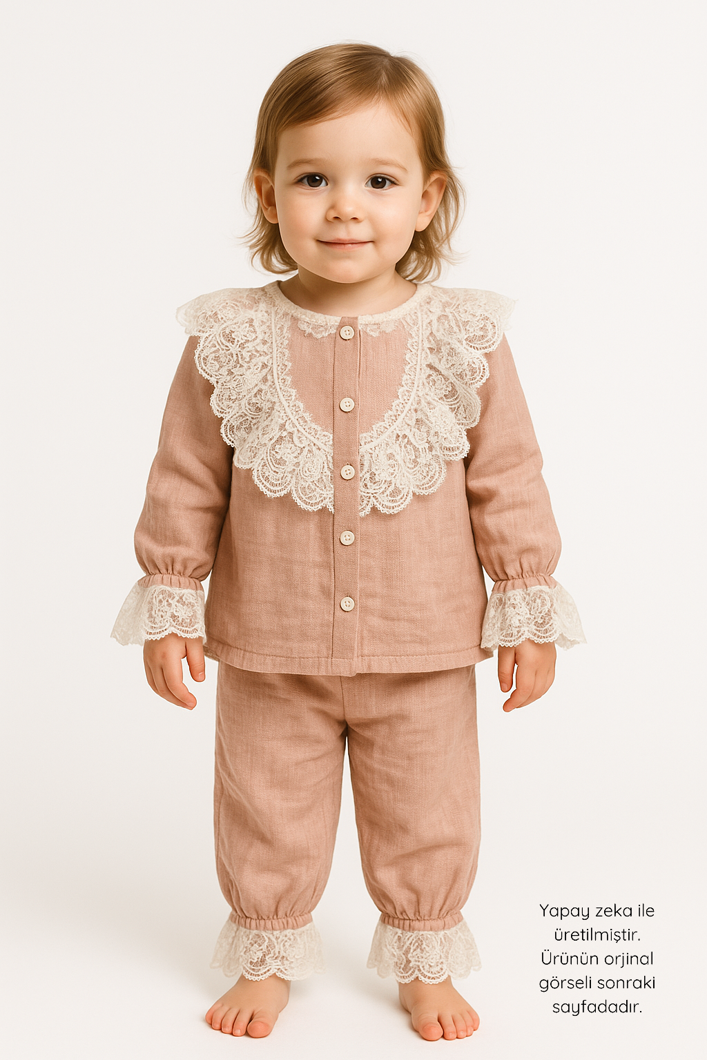 DANTEL DETAYLI BEBEK TAKIMI