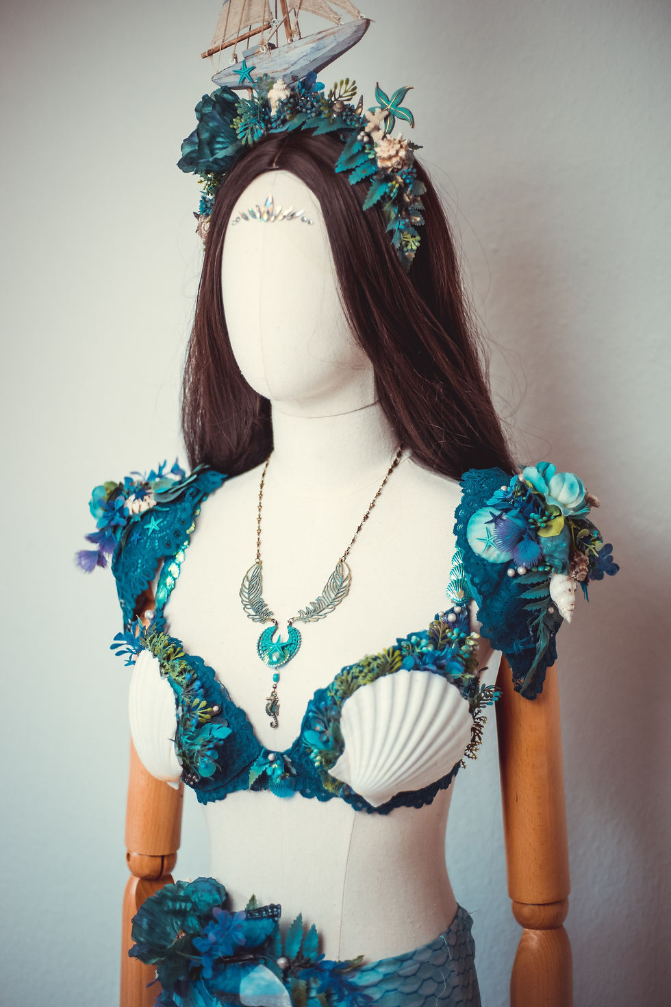 Miniaturbild: Blaues Meerjungfrauen Outfit