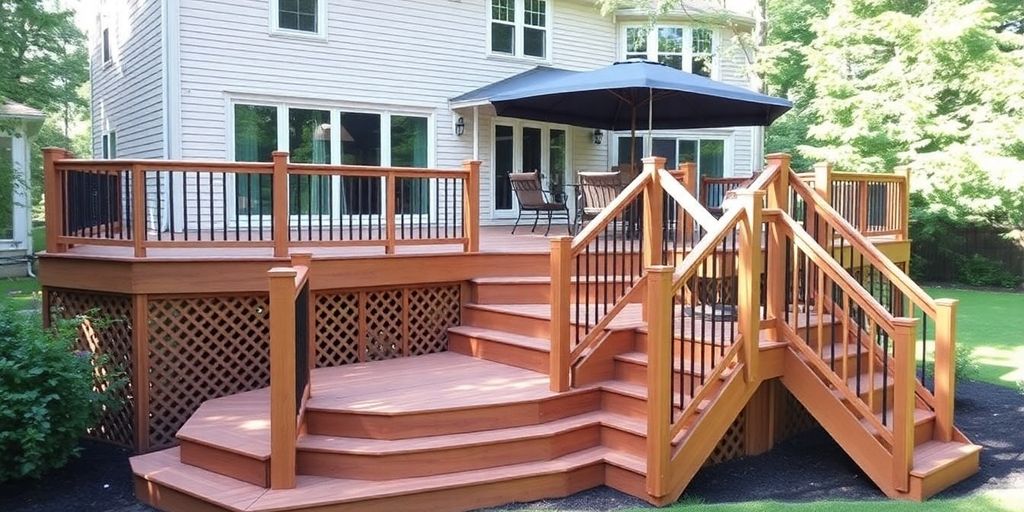 Residential deck serving a Prince George’s County Maryland home