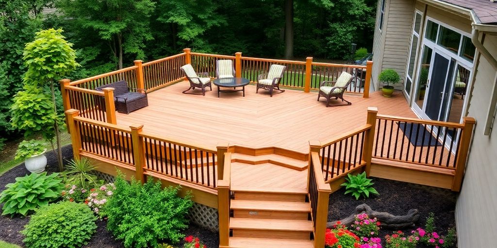 Residential deck and outdoor living space in Alexandria Virginia