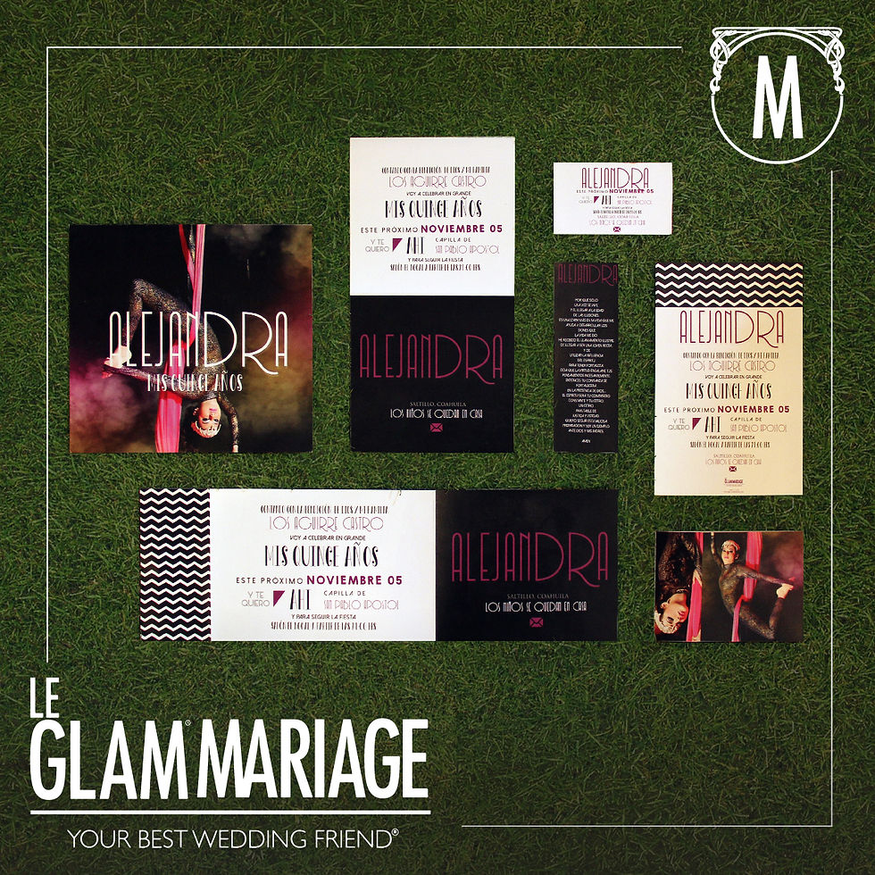 Le Glam Mariage - Invitaciones