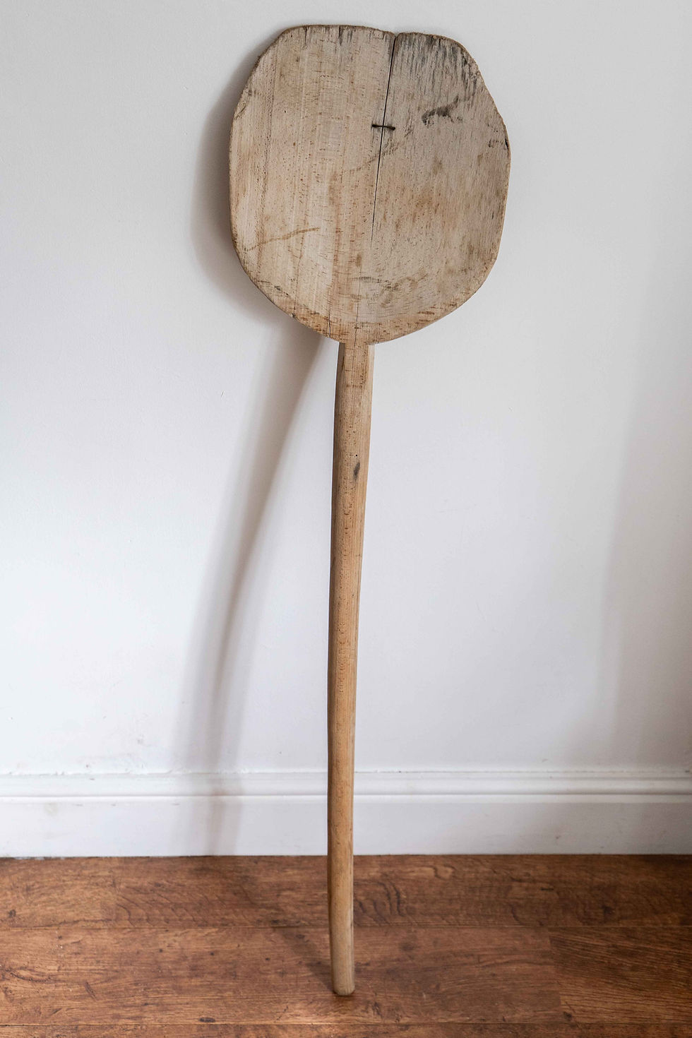 Thumbnail: Antique Hungarian Wooden Bread Peel