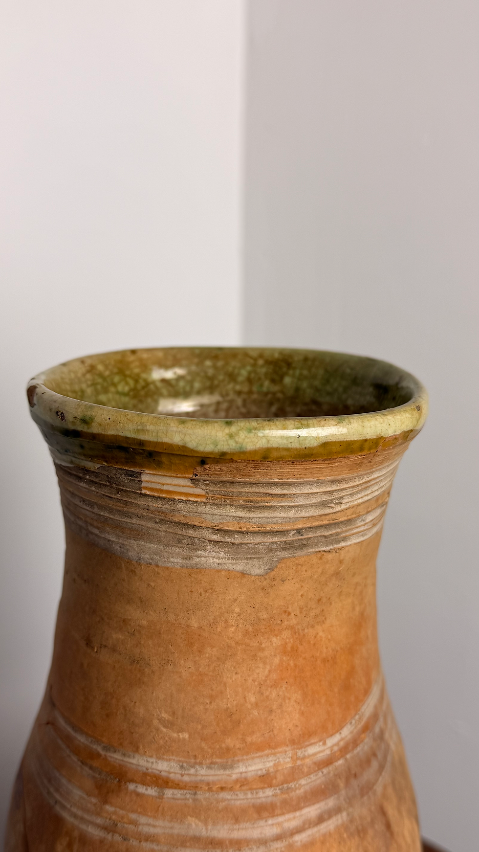 Thumbnail: Antique Hungarian Folk Sour Cream Jar 