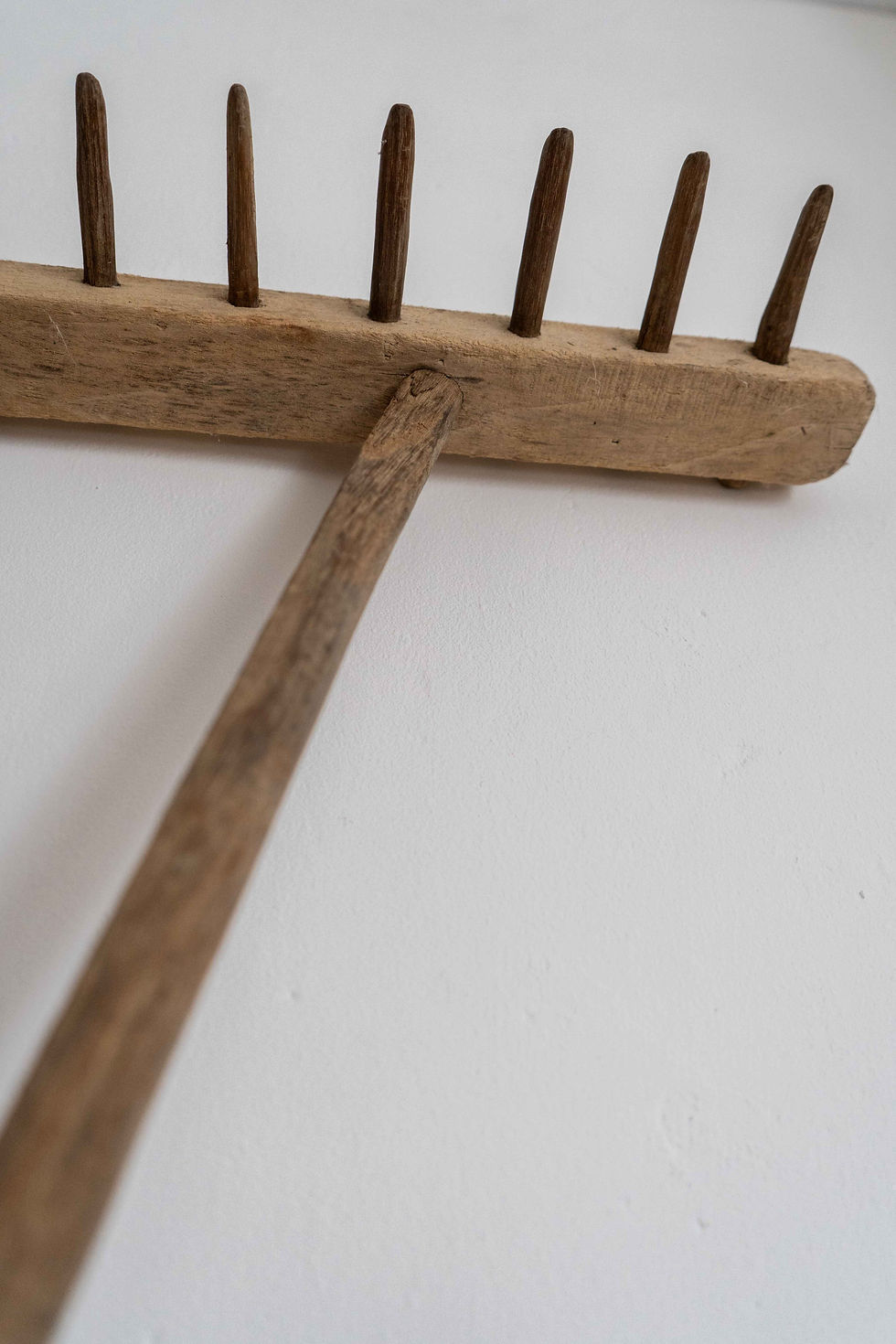 Thumbnail: Antique Hungarian Wooden Hay Rake