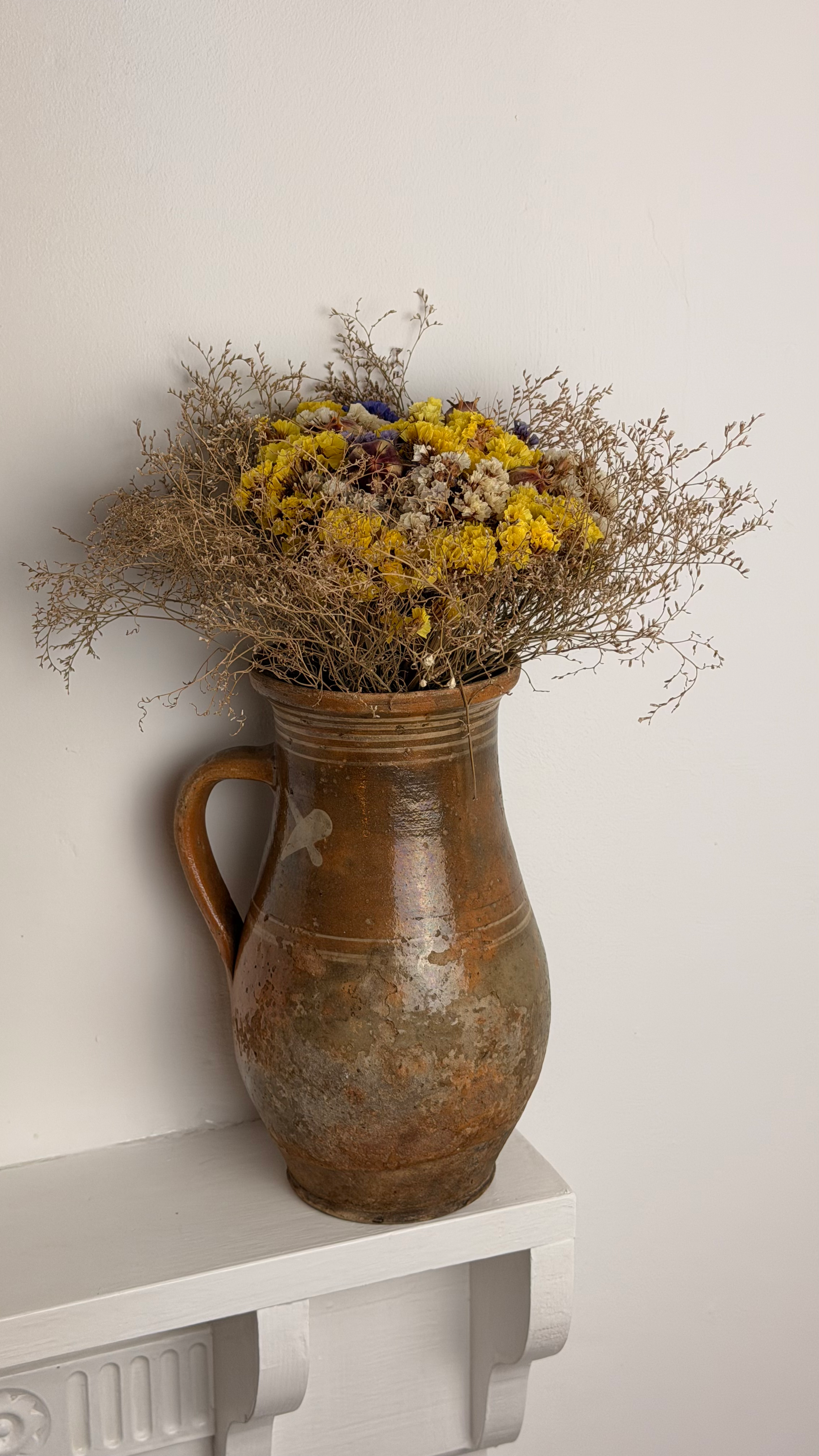 Vintage Hungarian Glazed Sour Cream Jar
