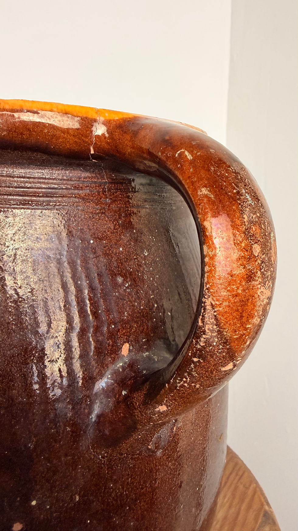 Thumbnail: Antique Hungarian Glazed Folk Pot