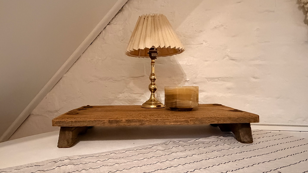 Thumbnail: Hand-Carved Rustic Wooden Low Table / South Asian Origin