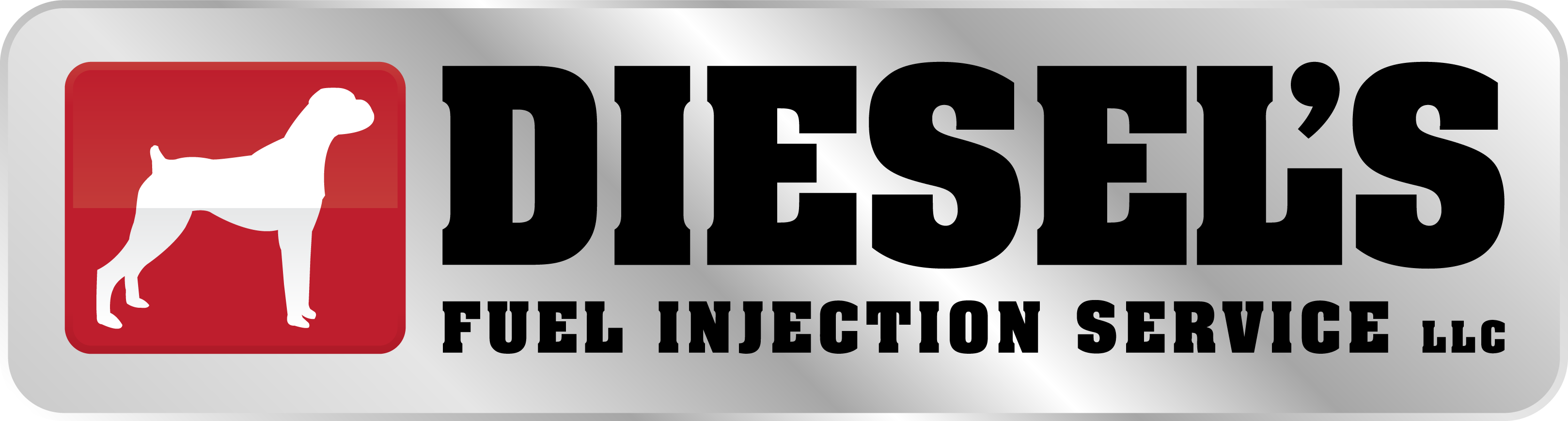 Diesel's Fuel Injection Service LLC logo with dog icon