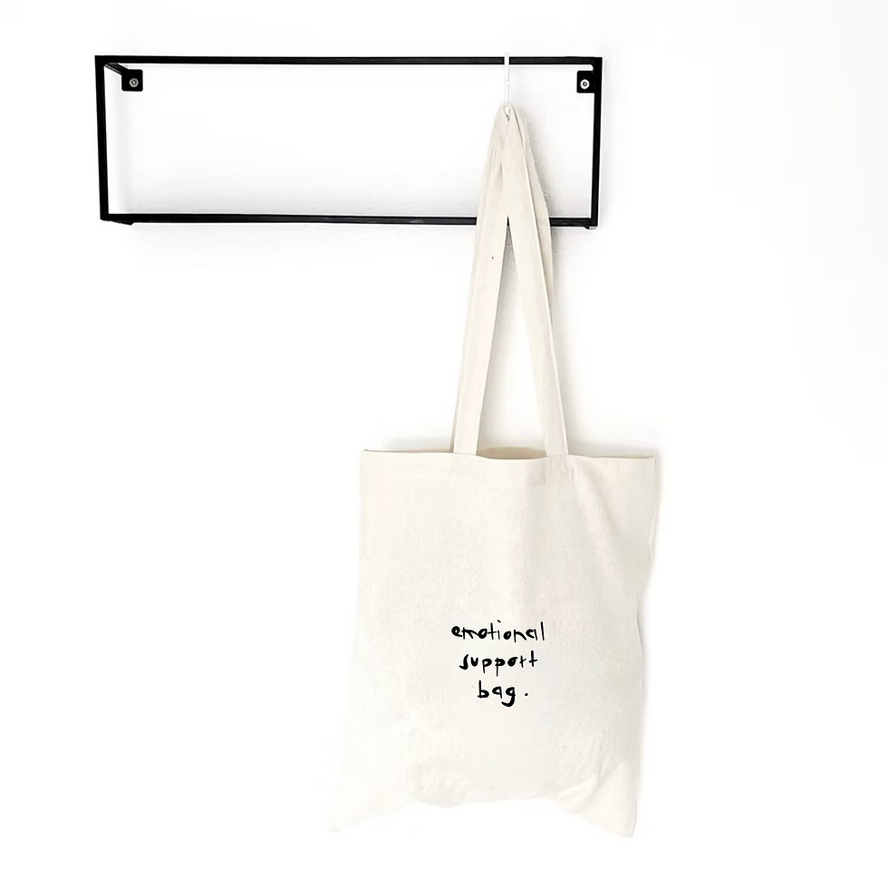emotional support bag. I baumwolltasche I stofftasche I shopper I tote bag