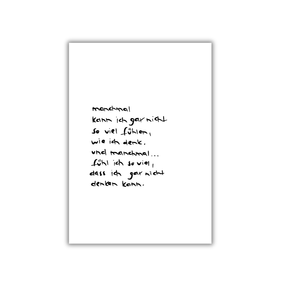 gefühlslagen. I postkarte I poster I print I weisheiten I sprüche
