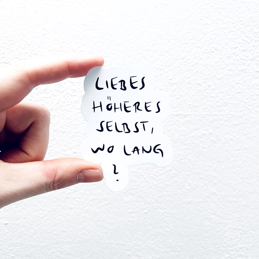sticker mit spruch „wo lang?“ - anitaliebt