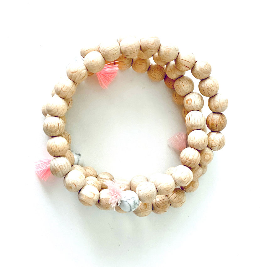 handmala armband aus naturperlen für meditation und ritual