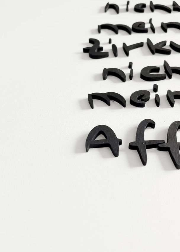 nicht mein zirkus. – 3D wandschriftzug | anitaliebt