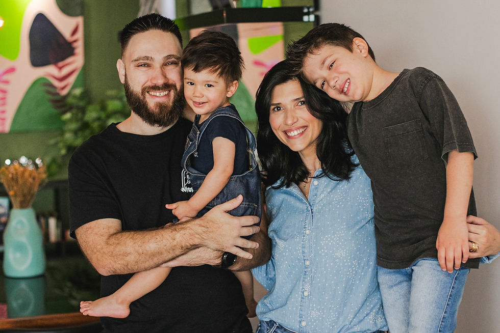 Ensaio Família - Isa, Yuri, Noé e Dante