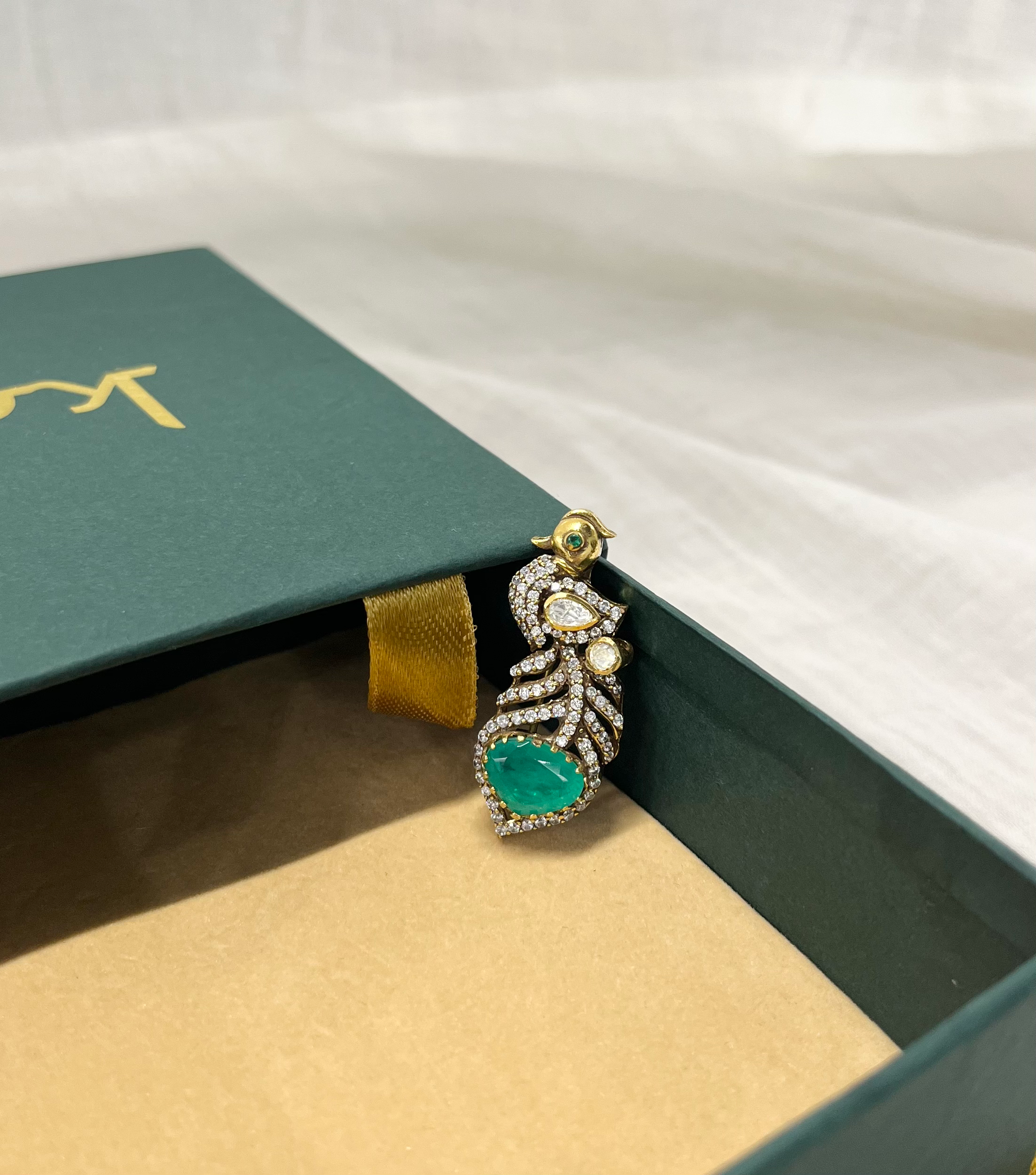 Monsoon Melody Peacock Brooch