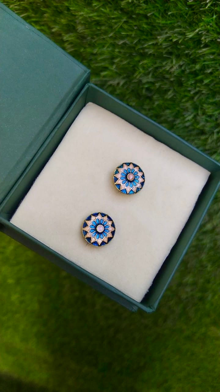 Enamel cufflinks