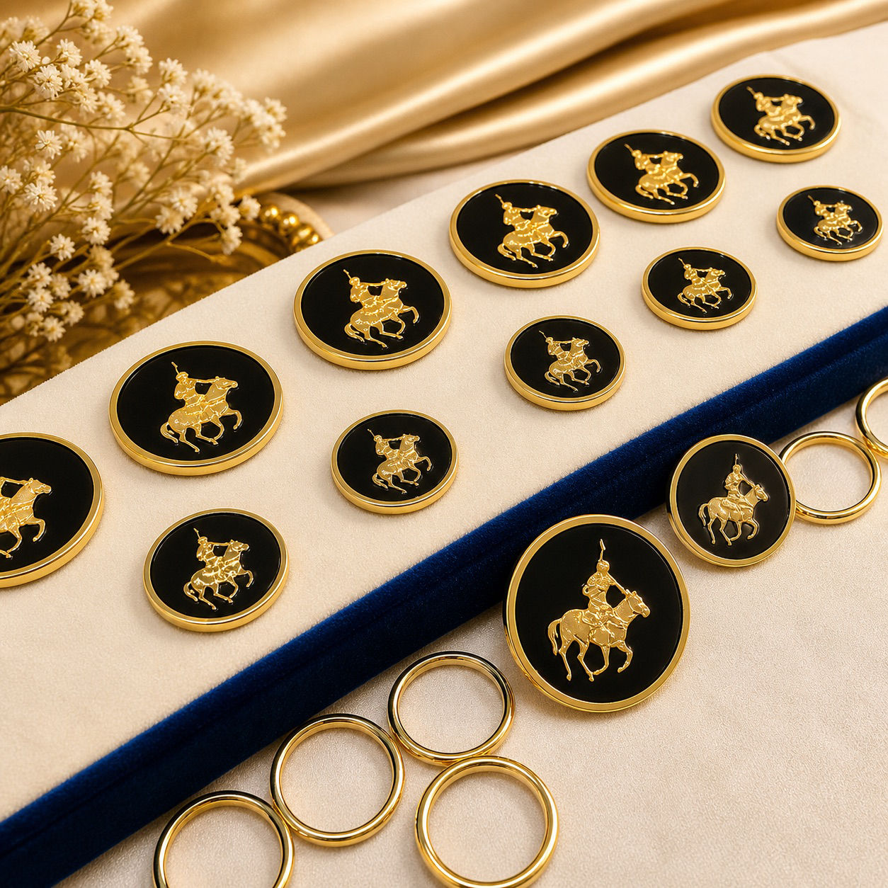 Royal Polo Crest Button Set