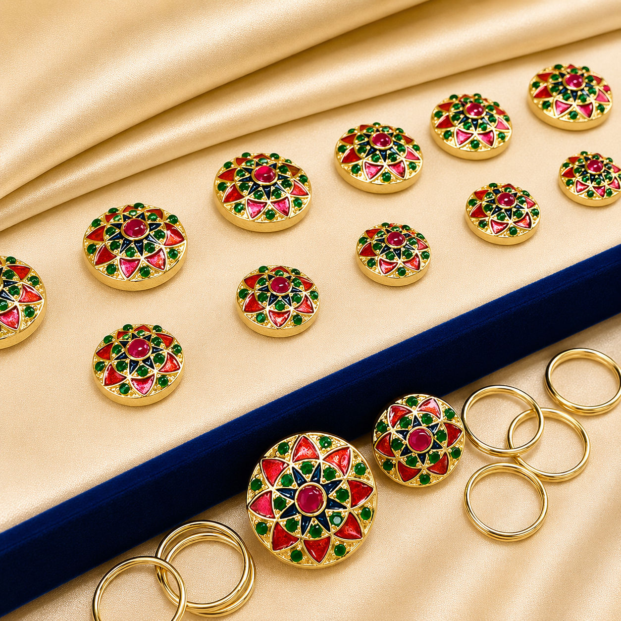 Rajwada Rosette button set