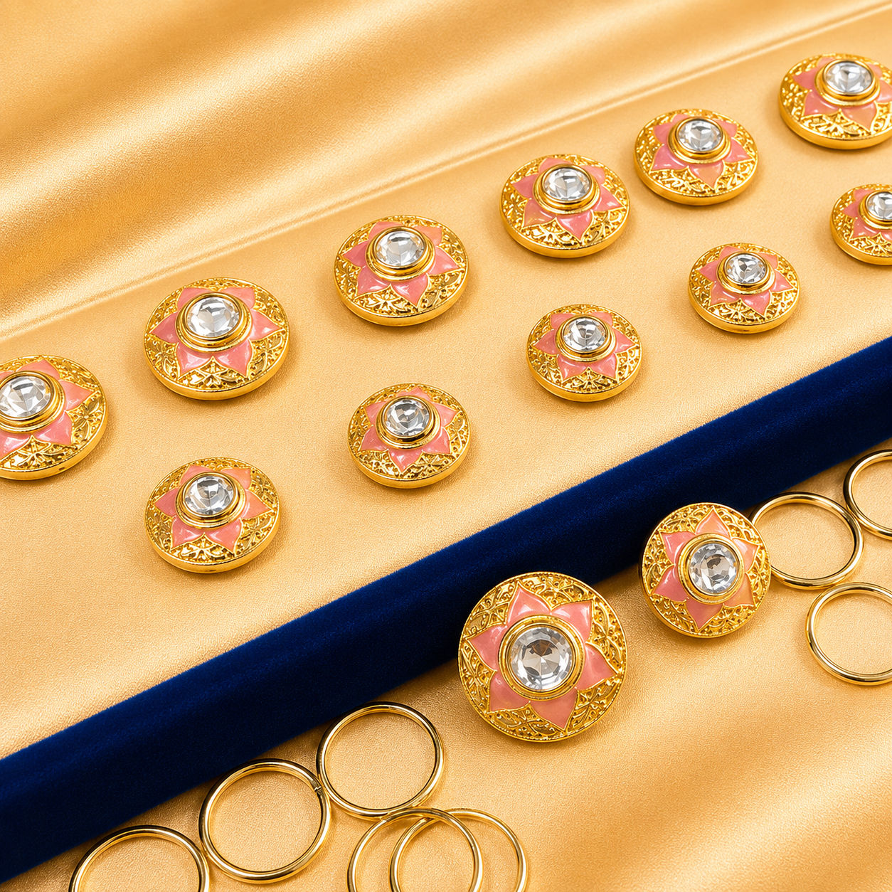Blush Imperial button set 