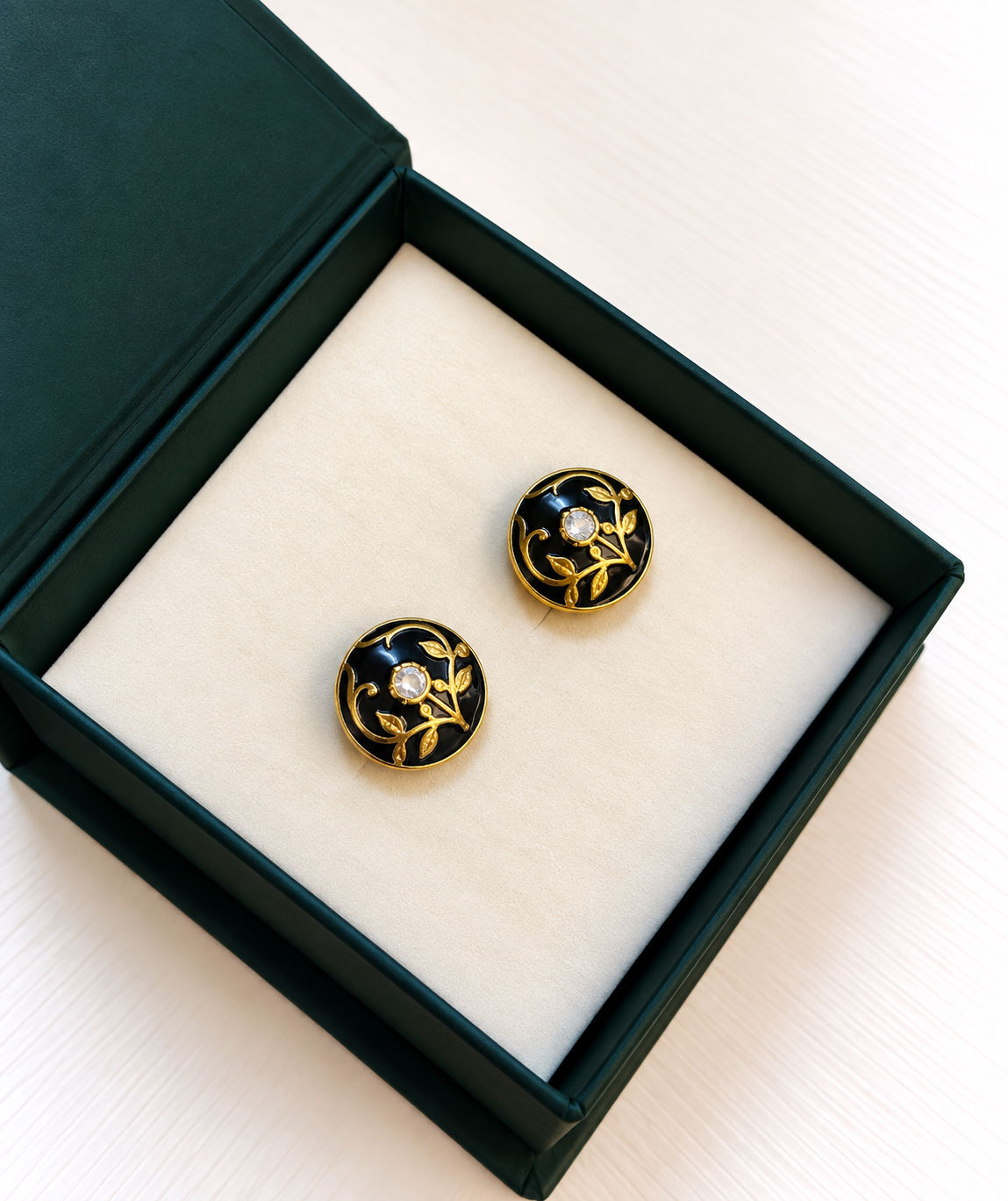 Black cufflinks