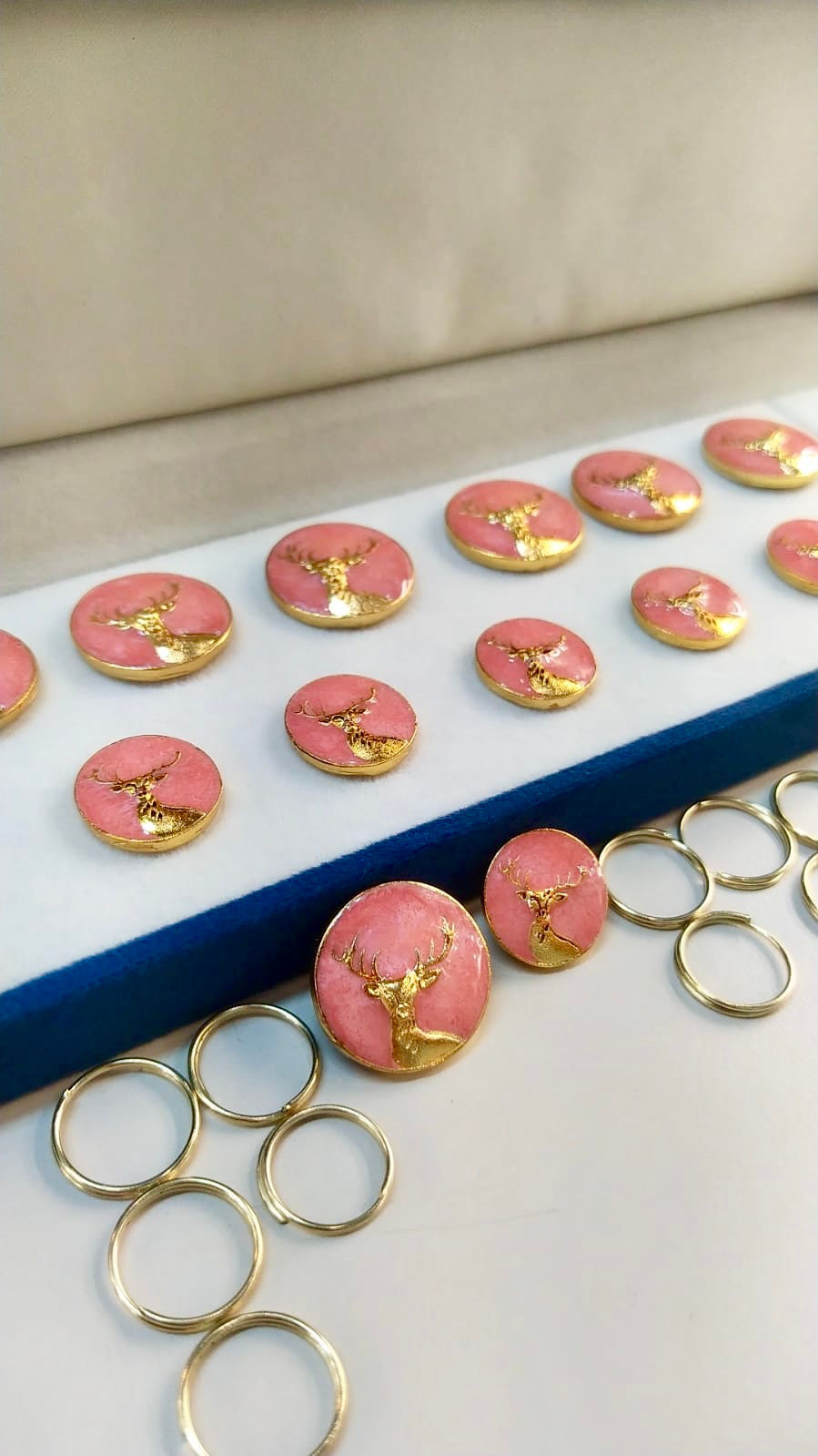 Pink button