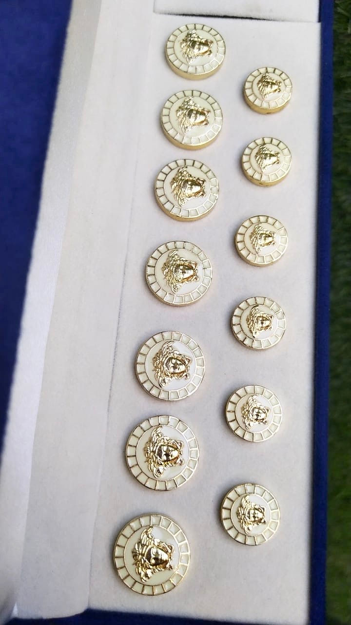 Cream button set