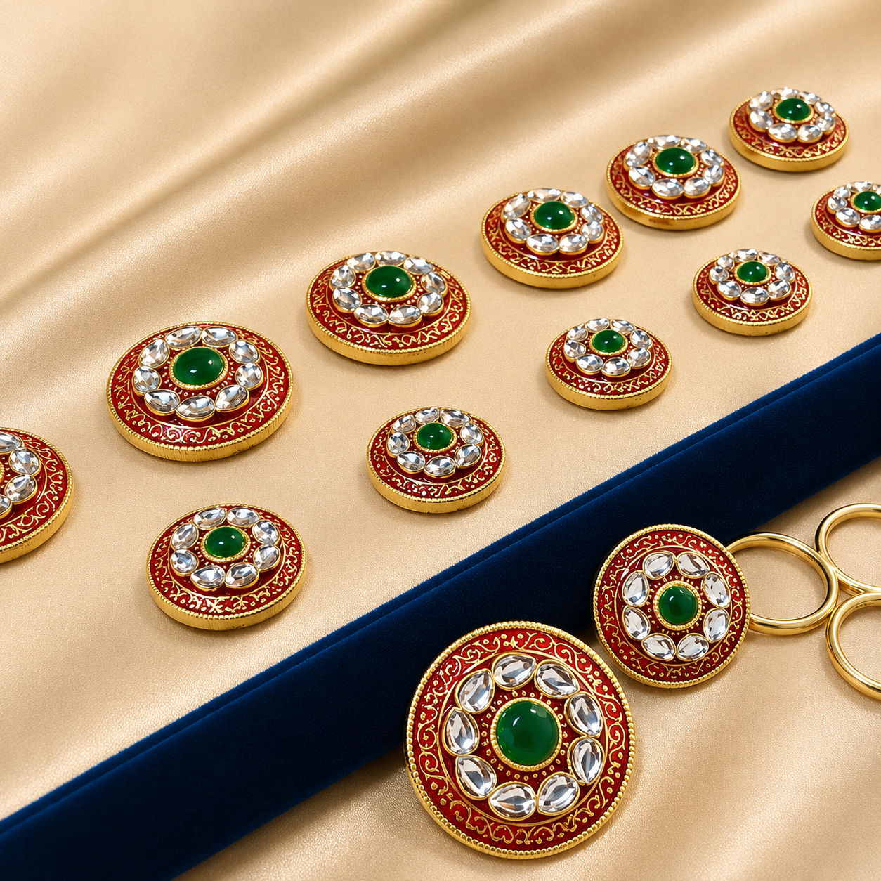 Emerald Noor Button Set