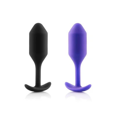 B-Vibe Snug Plug 2: Weighted Butt Plug • בי-וייב סנאג פלאג 2 עם משקולת: קטן