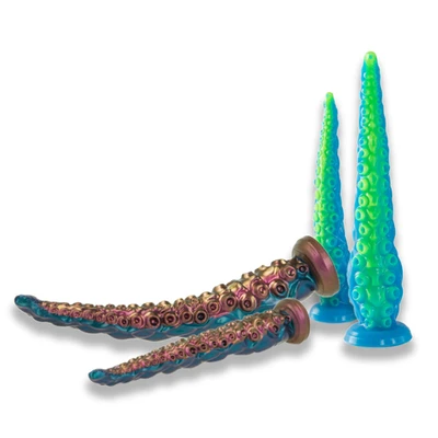 Epic Long Tentacle • אפיק מבחן האורך: דילדו 4*25 / 6*32 ס"מ עם ואקום (2 גדלים)