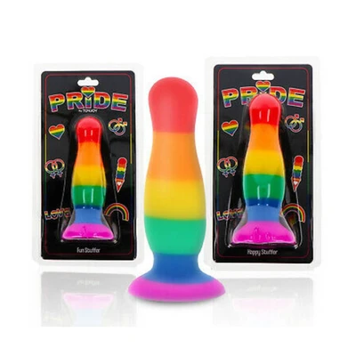Pride Flag "Stuffer" Plug • פלאג גאווה "ממלא" בצבעי הקשת (שני גדלים)