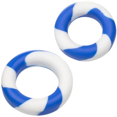 CalEx Admiral 2 Ring Set • אדמירל: סט שתי טבעות לפין ולאשכים להנאה ארוכה ומוגברת