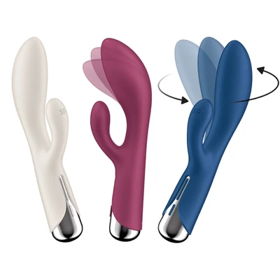 Satisfyer Spinning Rabbit 1 • סטיספייר ספינינג ראביט 1: ארנב עם ראש בתנועת סחרור