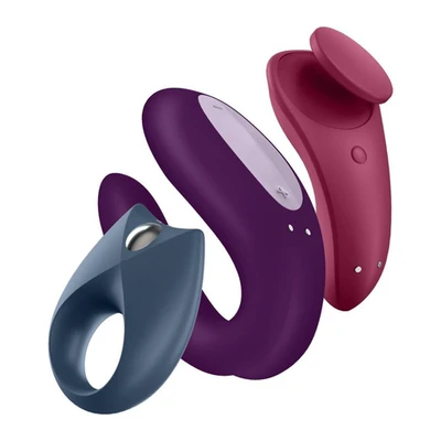 Satisfyer Partner Box 3 • סטיספייר פרטנר בוקס 3: ערכת ויברטורים זוגיים