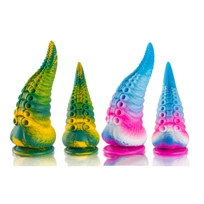 Epic Tentacle Dildo • אפיק זרוע-תמנון: דילדו 6*17 / 8*20 ס"מ עם ואקום (2 גדלים)