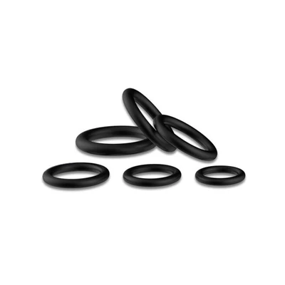 Armoni Lock Rings Set of 6 • סט 6 טבעות סיליקון בקטרים שונים לפין (2 אופציות)