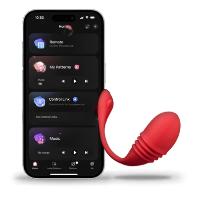 Lovense Vulse • לאבנס וולס: ויברטור ביצה שנע מעצמו קדימה-אחורה, כולל אפליקציה