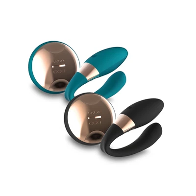 LELO Tiani Duo • ללו טיאני דואו: ויברטור זוגי חגיגי עם שלט רגיש לתנועת יד