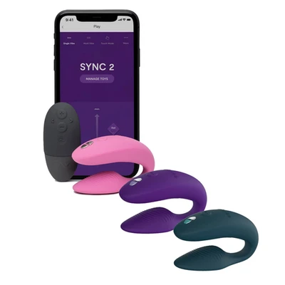 We-Vibe Sync 2 • ווי-וייב סינק 2: ויברטור זוגי עם שלט ואפליקציה