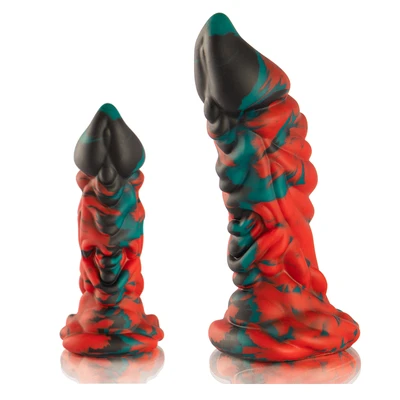 Epic Phobos Dildo • אפיק פובוס: דילדו עם קפלים 6*22 /7*25 ס"מ עם ואקום (2 גדלים)