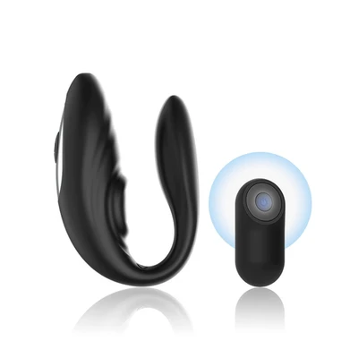 Brilly Glam Couples Vibrator • ברילי גלאם: ויברטור זוגי פועם ורוטט עם שלט